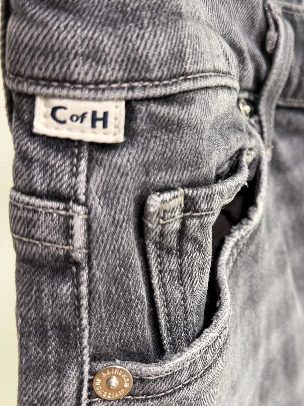 Citizens of Humanity Olivia Premium Vintage Gray High Rise Slim Jeans Size 27